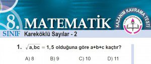 2.Hafta Testleri ve Cevapları