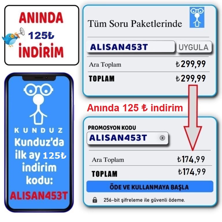 Kunduz indirim kodu