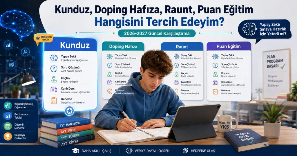 Kunduz Doping Hafıza Raunt ve Puan Eğitim 2026-2027 karşılaştırması