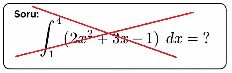 İntegral kaldırıldı