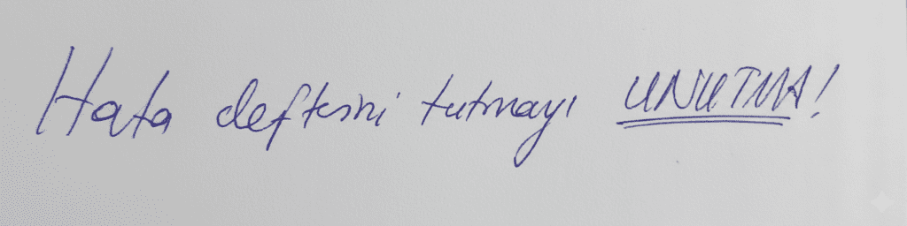 LGS matematik çalışma taktikleri el yazısı hatırlatıcı notu