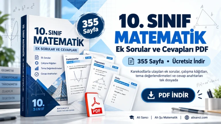 10. sınıf matematik ek sorular ve cevapları 355 sayfalık PDF